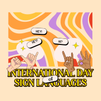 Sign Languages Day Celebration Instagram Post