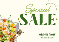 Salad Special Sale Postcard Design