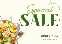Salad Special Sale Postcard