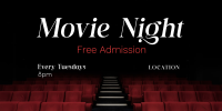 Movie Night Cinema Twitter Post