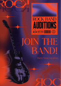 Modern Rock Auditions Poster