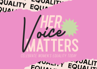 Women's Voice Celebration Postcard