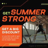 Summer Fitness Promo Instagram Post Design