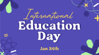 Celebrate Education Day Animation