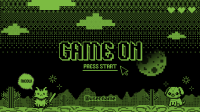 Retro 8-Bit Game Night YouTube Banner