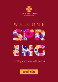 Modern Spring Sale Poster