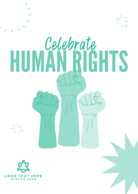 Celebrate Human rights Poster