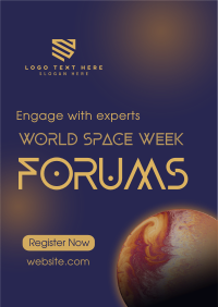 Space Week Forums Flyer