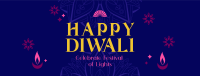 Happy Diwali Greeting Facebook Cover Image Preview