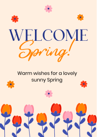 Welcome Spring Greeting Flyer