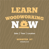 Woodworking Course Instagram Post