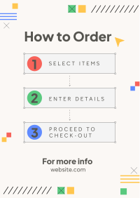 Abstract Order Guide Flyer