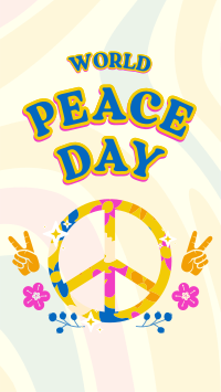 Hippie Peace Instagram Story
