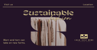 Elegant Minimalist Sustainable Fashion Facebook Ad