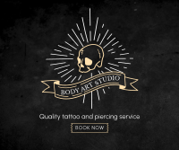 Tattoo and Piercing Facebook Post Image Preview