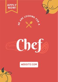 Restaurant Chef Recruitment Flyer