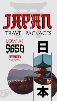 Japan Getaway TikTok Video Design