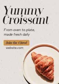 Baked Croissant Poster