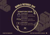 World Refugee Day Donations Postcard