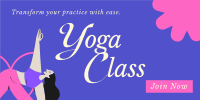 Trendy Yoga Class Twitter Post