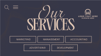 Elegant Our Services Animation