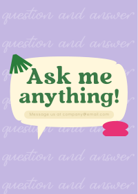 Interactive Question and Answer Flyer