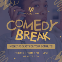 Comedy Break Podcast Instagram Post