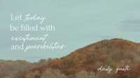 Cool Nature Quote Facebook Event Cover