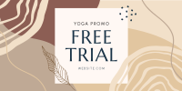 Yoga Free Trial Twitter Post Design