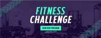 Fitness Challenge Facebook Cover Design