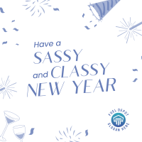 Sassy New Year Spirit Instagram Post Image Preview