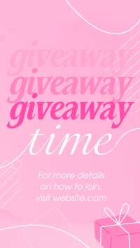 Elegant Giveaway Facebook Story Design