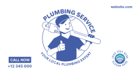 Plumber Guy Facebook Event Cover Design