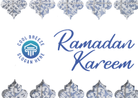 Ramadan Islamic Patterns Postcard