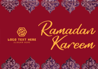 Ramadan Islamic Patterns Postcard