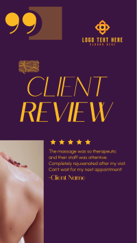 Spa Client Review Instagram Reel Image Preview