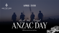 Silhouette Anzac Day Animation