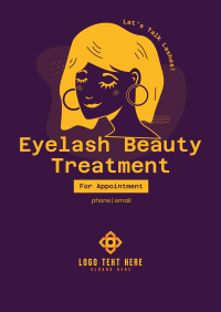 Eyelash Treatment Poster