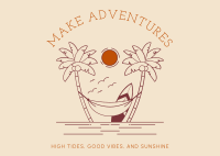 Create Adventures Postcard Design