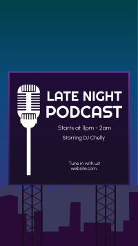 Late Night Podcast Instagram Story