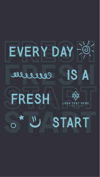 Fresh Start Quote Instagram Story