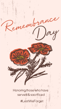 Remembrance Poppies Facebook Story