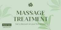 Massage Therapy Service Twitter Post