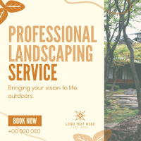 Organic Landscaping Service Instagram Post