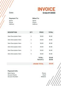 Engineer Invoice example 4