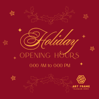 Elegant Holiday Opening Instagram Post Image Preview