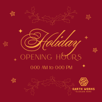 Elegant Holiday Opening Instagram Post Image Preview