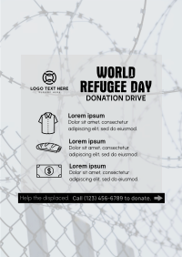 World Refugee Day Donation Drive Poster