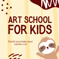 Art School for Kids Instagram Post Design