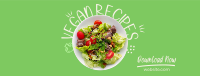 Vegan Salad Recipes Facebook Cover